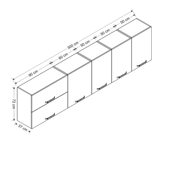 Minar 300 Cm Mutfak Dlb Byz 300-B1-Üst - Resim 8