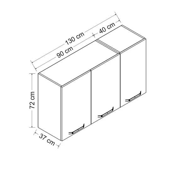 Minar 130 Cm Mutfak Dlb Byz 130-B1-Üst - 8
