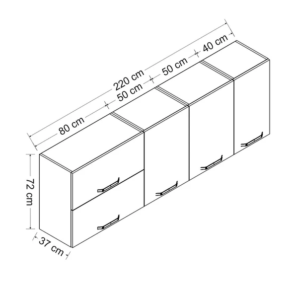 Minar 220 Cm Mutfak Dlb Byz 220-B2-Üst - Resim 8