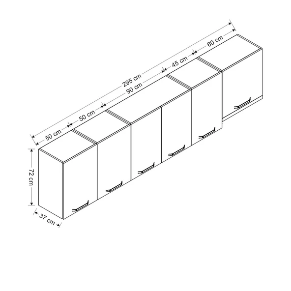 Minar 295 Cm Mutfak Dlb Byz 295-B4-Üst - Resim 8