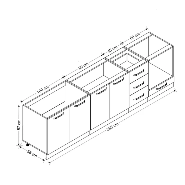 Minar 295 Cm Mutfak Dlb Byz Dore 295-D3-Alt ürün görseli