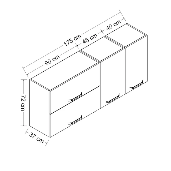 Minar 175 Cm Mutfak Dlb Byz 175-B2-Üst - 8