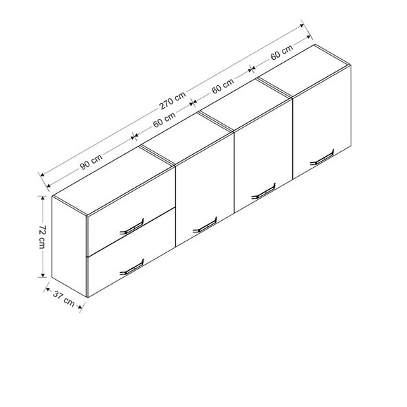 Minar 270 Cm Mutfak Dlb Byz 270-B1-Üst - Resim 8