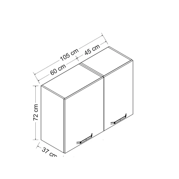 Minar 105 Cm Mutfak Dlb Byz 105-B1-Üst - Resim 8