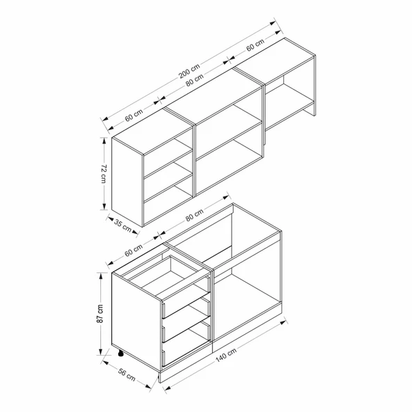 Minar 200 Cm Mebran C + Alm. Füme Cam Mtfk Dlp Byz 200-Mcb2 - Resim 8