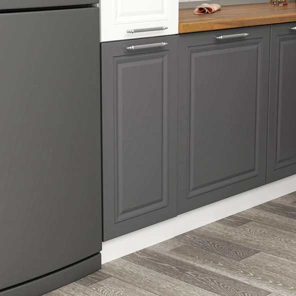 Minar 40Cm Mutfak Boy Dlp Beyaz Antrasıt D40-Mcba1 - Resim 3