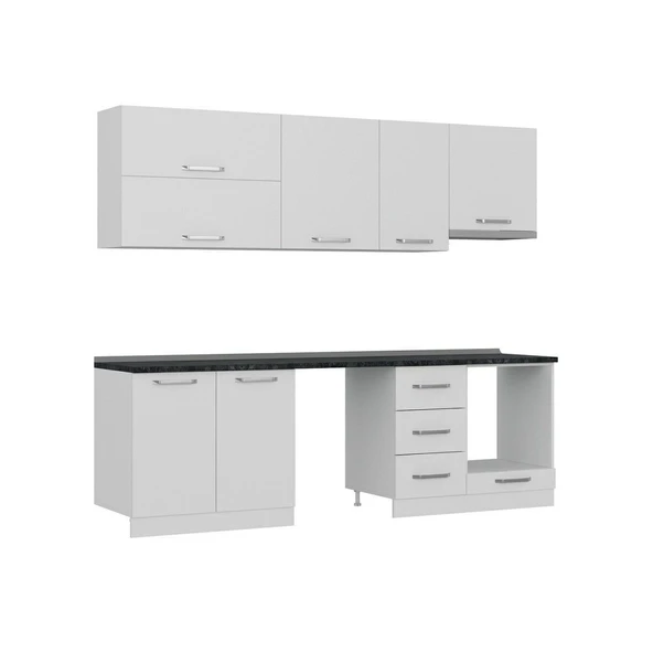 Minar 255 Cm Mutfak Dolabı Beyaz 255-B16 - 2