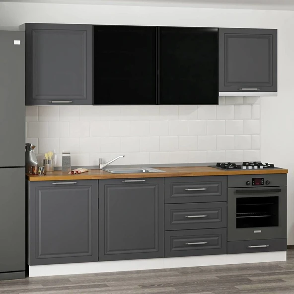 Minar 240 Cm Mebran C + Alm. Füme Cam Mtfk Dlp Byz Antr 240-Mcba1 - Resim 3