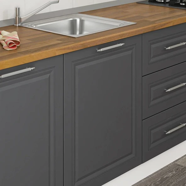 Minar 240 Cm Mebran C + Alm. Füme Cam Mtfk Dlp Byz Antr 240-Mcba1 - Resim 4