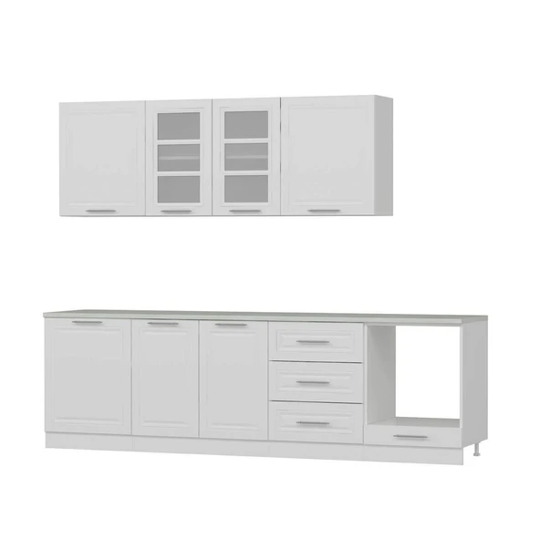 Minar 270Cm Mebran C Mutfak Dlp Beyaz 270-Mcb3 - Resim 7