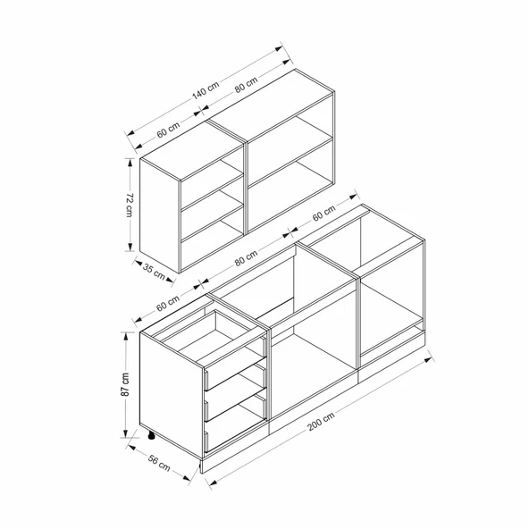 Minar 200 Cm Mebran C + Alm. Füme Cam Mtfk Dlp Byz 200-Mcb3 - Resim 8