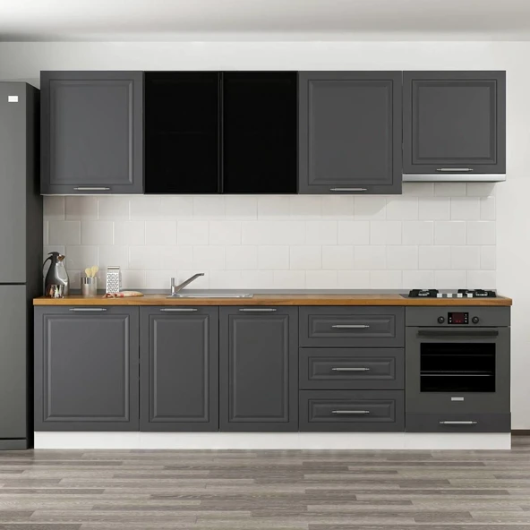 Minar 270 Cm Mebran C + Alm. Füme Cam Mtfk Dlp Byz Antr 270-Mcba1 - Resim 2