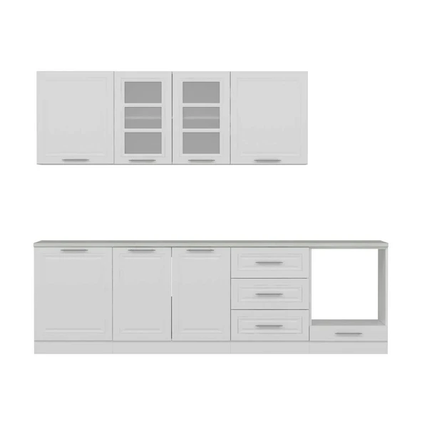 Minar 270Cm Mebran C Mutfak Dlp Beyaz 270-Mcb3 - Resim 6