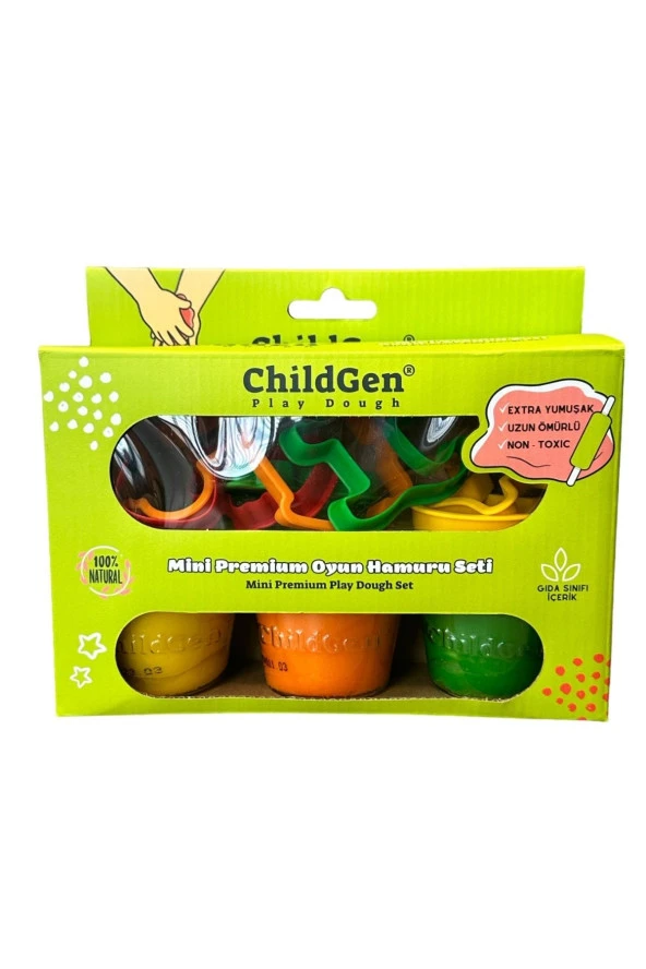 ChildGen Doğal Oyun Hamuru Mini Set