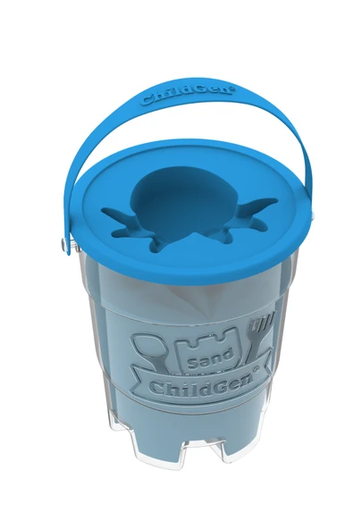 ChildGen Doğal Kinetik Kum - Mavi - 500 gr - Resim 2