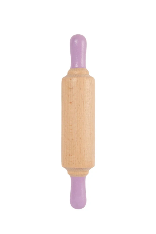ChildGen Mini Ahşap Merdane-mor - 1