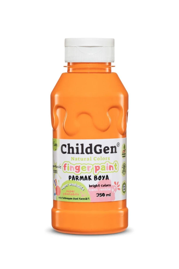 ChildGen Süper Yıkanabilir Parmak Boya 350 ml Şişe