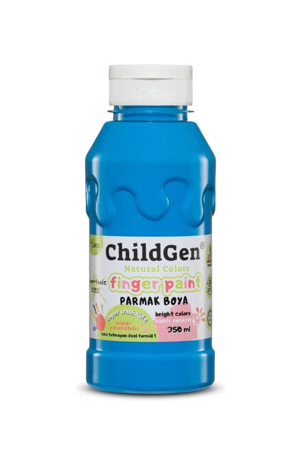 ChildGen Süper Yıkanabilir Parmak Boya 350 ml Şişe