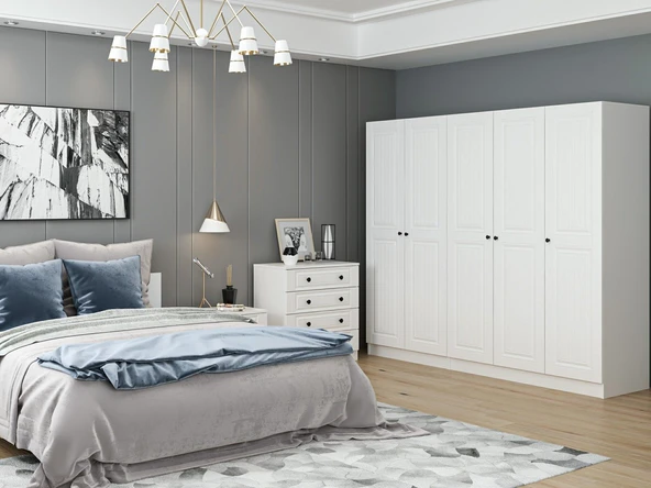 Minar Kale210 Yatak Odası Set 63 Beyaz Mebran - Resim 3