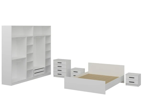 Minar Kale190 Yatak Odası Set 109 Beyaz - Resim 6