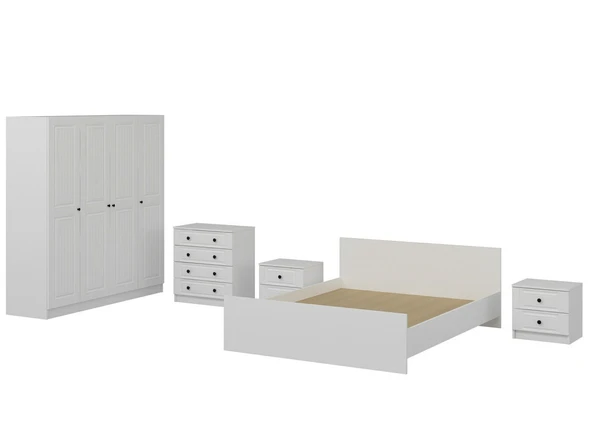 Minar Kale210 Yatak Odası Set 62 Beyaz Mebran - 6