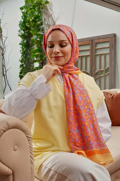 Afvente Leopar Desen Pembe Soft Pamuk Şal ürün görseli