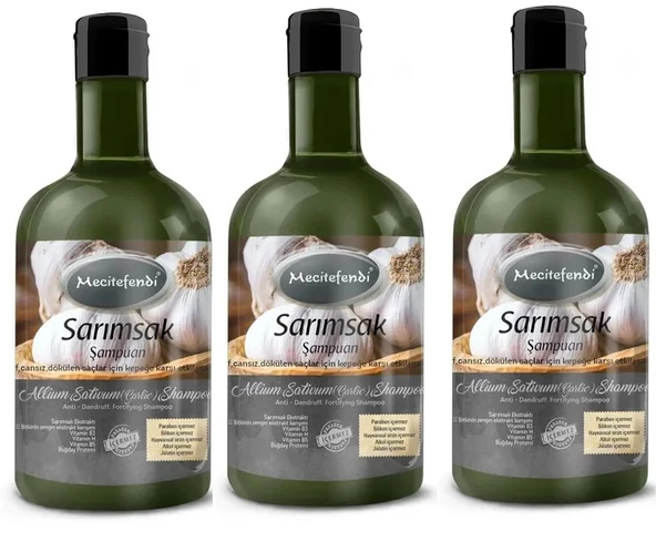 Mct. SARIMSAK ŞAMPUANI 400 ml (3 tane)