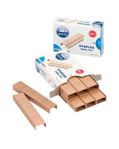 Delta Zımba Teli 24/6 Sarı 3 lü Set 1551 - 2