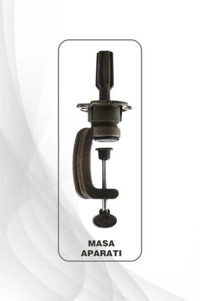 Kuaför Eğitim Mankeni Kahverengi/Platin + Demir Tripod + Masa Aparatı - 3'lü Set - 5