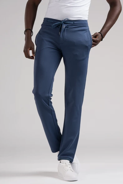 Paul Martin Slimfit Beli Lastikli Ve İplikli Full Likralı Yazlık Jogger Pantolon - 4