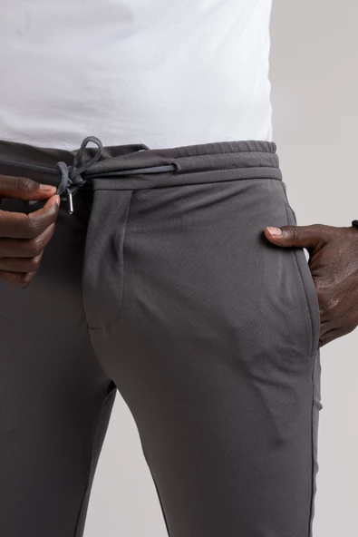 Paul Martin Slimfit Beli Lastikli Ve İplikli Full Likralı Yazlık Jogger Pantolon - 12