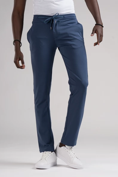 Paul Martin Slimfit Beli Lastikli Ve İplikli Full Likralı Yazlık Jogger Pantolon