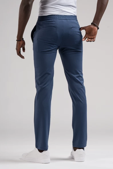 Paul Martin Slimfit Beli Lastikli Ve İplikli Full Likralı Yazlık Jogger Pantolon - 5