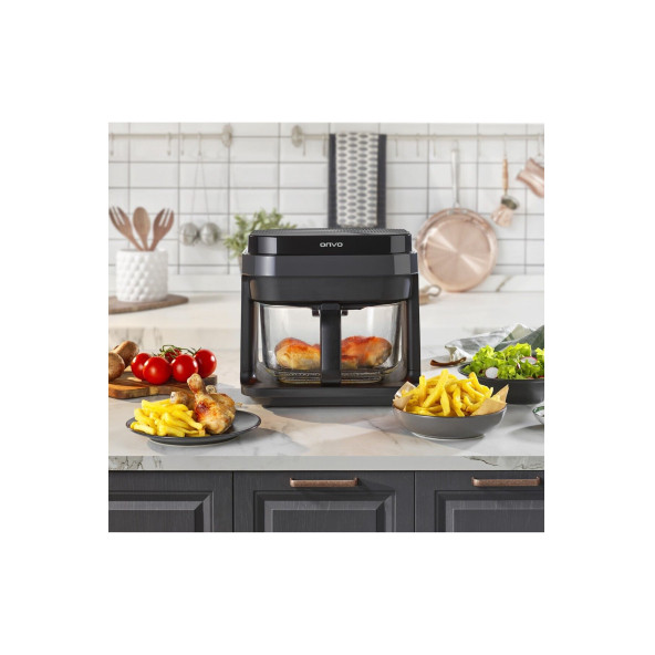 Onvo Ovfry10 Cam Airfryer 5 Lt Yağsız Fritöz - 4