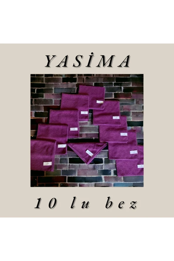 Yasima 10 Adetmor Mikrofiber Temizlik Bezi Cam Ev Temizliği Toz Alma