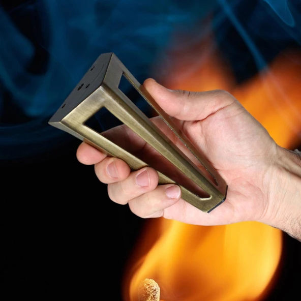 Ovit Açık Koltuk Baza Puf Kanepe Tv Ünite Masa Mobilya Ayağı Ayakları Metal Ayak 14 Cm Antik Sarı - Resim 6