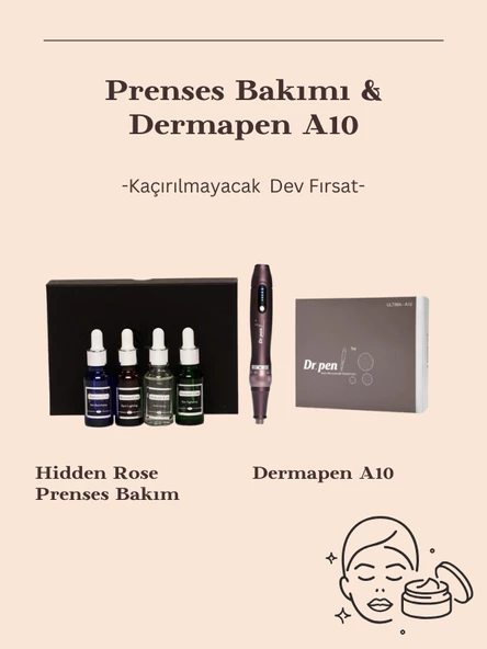 Prenses Bakım Cilt Bakım Seti ve Dermapen A10