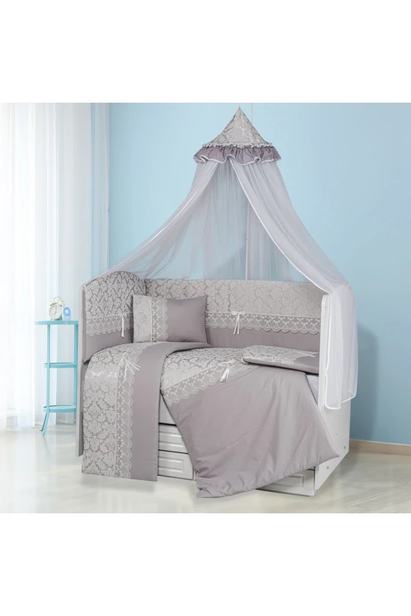 TuGU HoMe&BaBy %100 pamuklu 60x120 cm 9 parça fistolu,dantelli uyku seti02