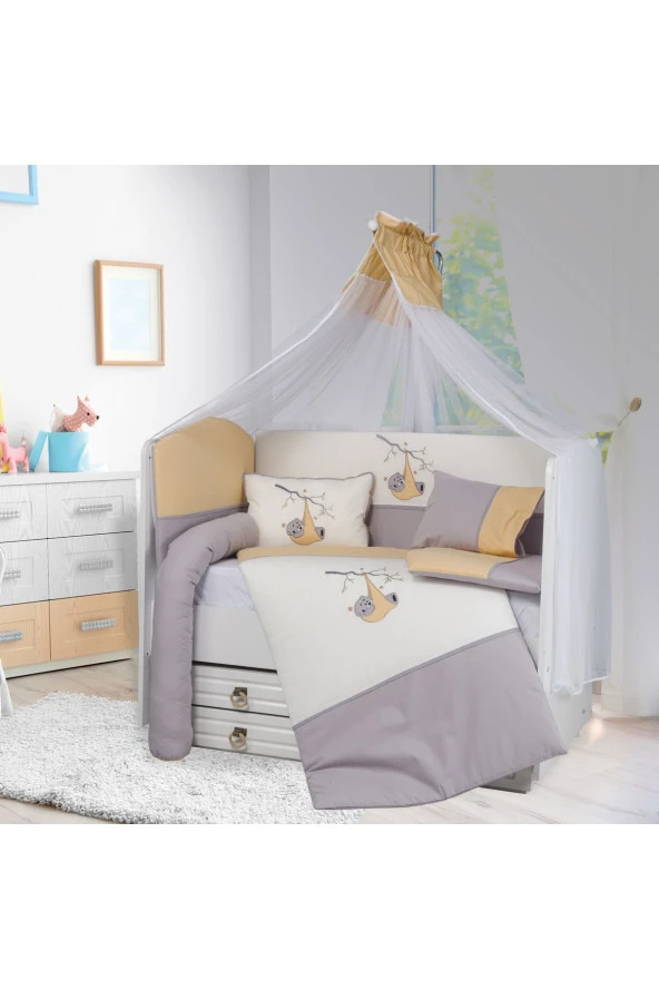 Tugu Home&baby 70x130cm Kenar Korumalı 10 Parça %100 Pamuk Koala Desenli Uyku Seti08