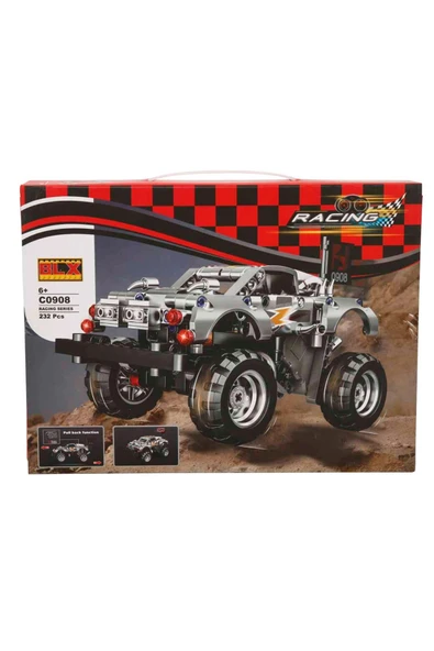 232 Parça Metal Heyecanı: BLX Racing Metal Yarış Arabası - 4