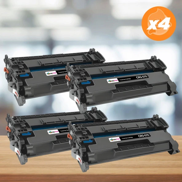 Canon CRG-070 Muadil Toner - Çipli 4'lü Avantaj Paket / LBP243dw / LBP246dw / MF461dw / MF463dw / MF465dw / 5639C002AA