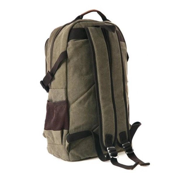 Ççs London 51573 Laptop Kanvas Sırt Çantası Haki - 3