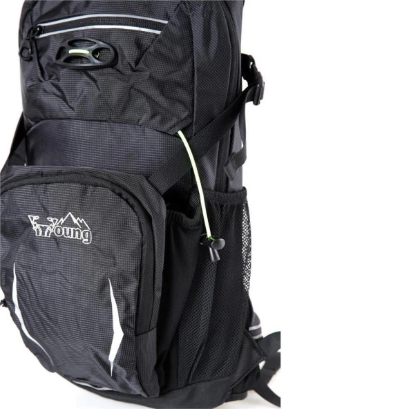 Young 40198 Mini Dağcı Sport Sırt Çantası Siyah - Resim 5