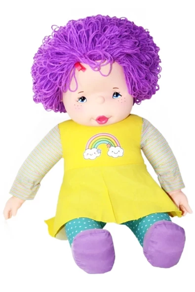 Unutulmaz Bir Hediye - 70 cm Lahana Saçlı Gökkuşağı Bebek - 2