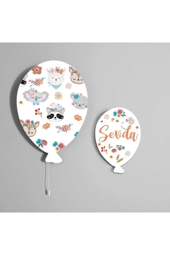 TuGu Home&Baby Bebek Çocuk Yatak Odası Ikili Balon Aydınlatma Dekoratif Duvar Dekorasyon Ürünleri36