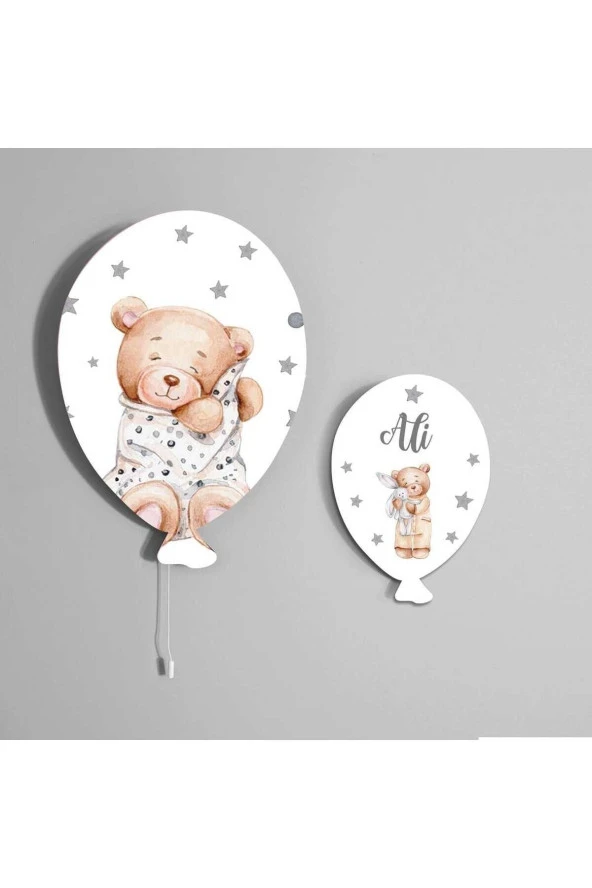 TuGu Home&Baby Bebek Çocuk Yatak Odası Ikili Balon Aydınlatma Dekoratif Duvar Dekorasyon Ürünleri33