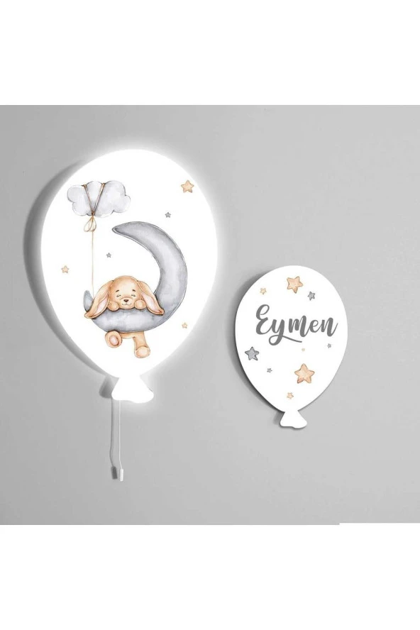 TuGu Home&Baby Bebek Çocuk Yatak Odası Ikili Balon Aydınlatma Dekoratif Duvar Dekorasyon Ürünleri28