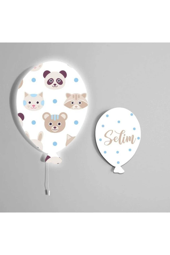 TuGu Home&Baby Bebek Çocuk Yatak Odası Ikili Balon Aydınlatma Dekoratif Duvar Dekorasyon Ürünleri31