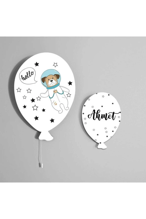 TuGu Home&Baby Bebek Çocuk Yatak Odası Ikili Balon Aydınlatma Dekoratif Duvar Dekorasyon Ürünleri09