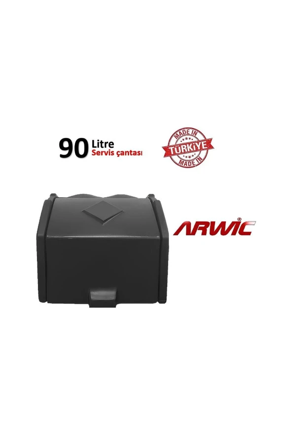 arwic 90 Litre Paket Servıs Pizza Çantası Siyah ürün görseli 1